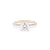 Stephanie Round Engagement Rings Princess Bride Diamonds 3 14K Yellow Gold 