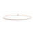 Three Row Pavé Diamond Choker Necklaces Princess Bride Diamonds 14K Rose Gold 