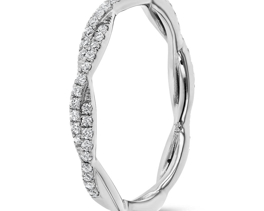 Tight Braid Diamond Ring Ring Princess Bride Diamonds 