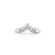 V-Constellation Stackable Ring Ring Princess Bride Diamonds 3 14K White Gold 