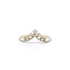 V-Constellation Stackable Ring Ring Princess Bride Diamonds 3 14K Yellow Gold 